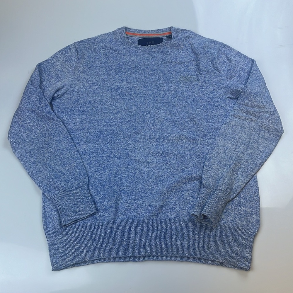 Superdry Men's Heather Blue Crewneck Sweatshirt